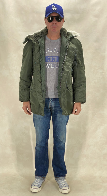 Med .Alpha Industries N2B flyer jacket Made in USA-AJ357 Studio