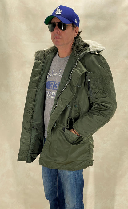 Med .Alpha Industries N2B flyer jacket Made in USA-AJ357 Studio