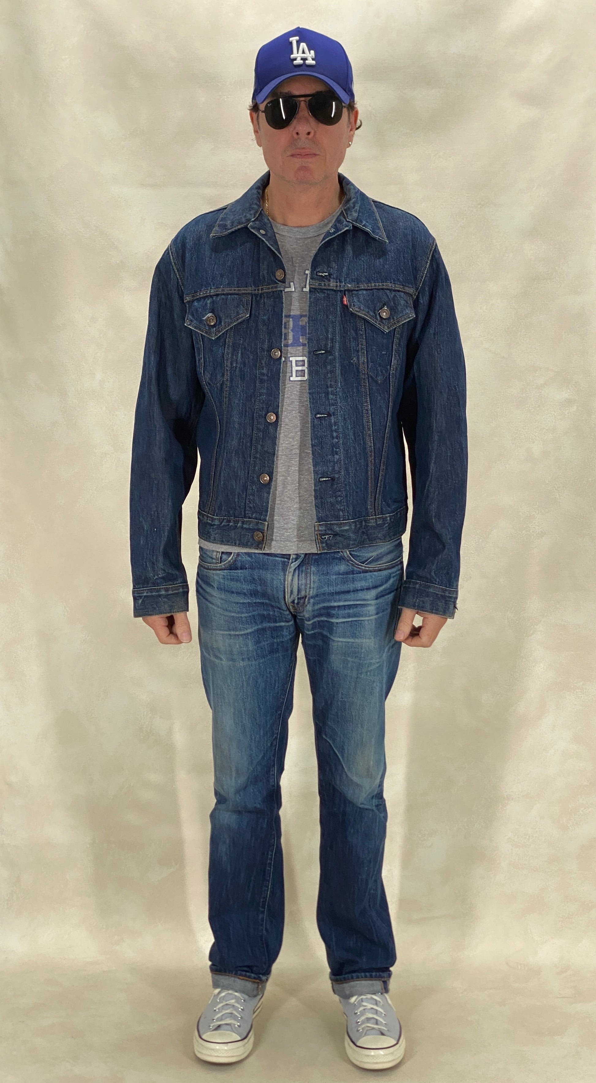 Size 44US / 54EU Guns N Roses Vintage 70s Levi’s Denim Jacket – 2 Pockets – Made in USA - USA Vintage Bcn