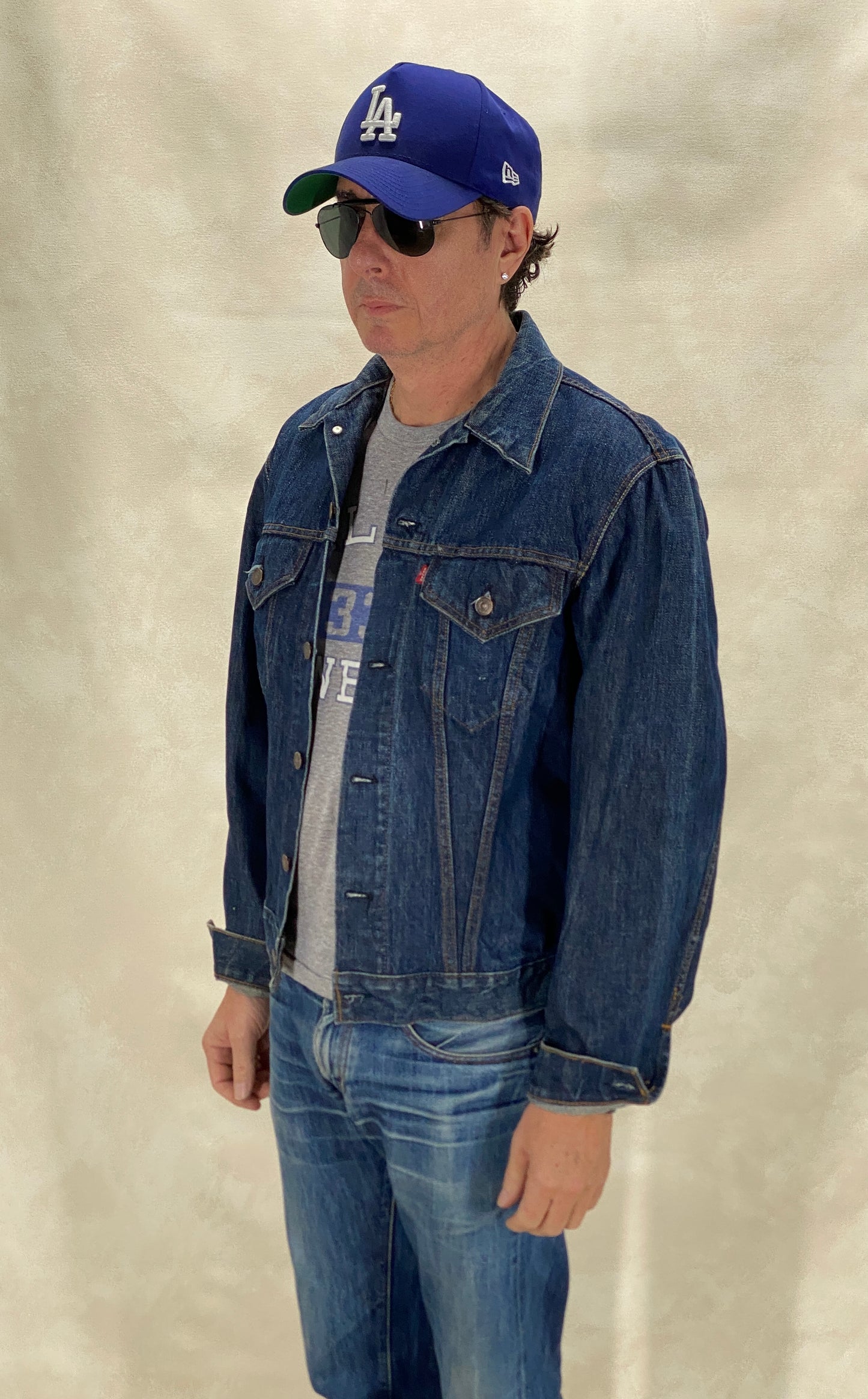 Size 44US / 54EU Guns N Roses Vintage 70s Levi’s Denim Jacket – 2 Pockets – Made in USA - USA Vintage Bcn