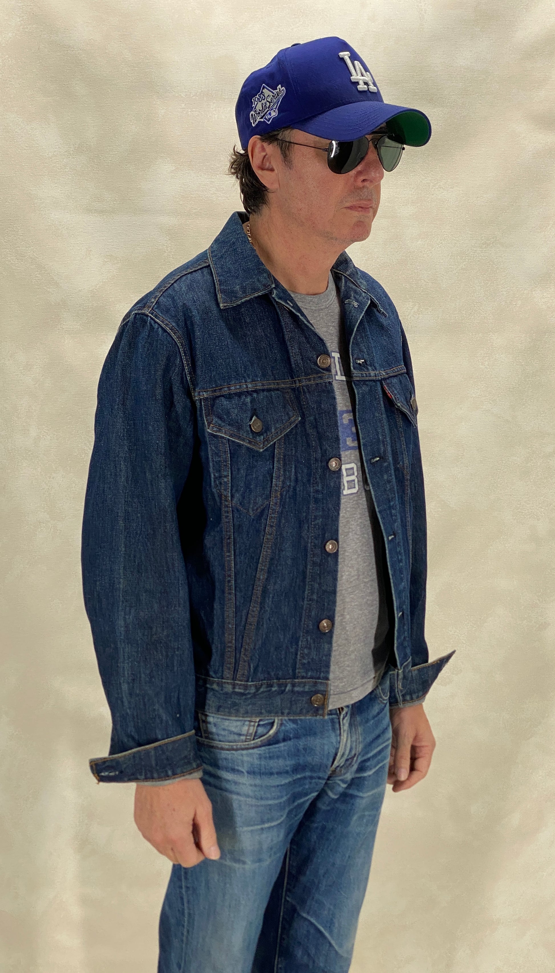 Size 44US / 54EU Guns N Roses Vintage 70s Levi’s Denim Jacket – 2 Pockets – Made in USA - USA Vintage Bcn