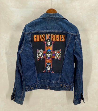 Size 44US / 54EU Guns N Roses Vintage 70s Levi’s Denim Jacket – 2 Pockets – Made in USA-AJ357 Studio