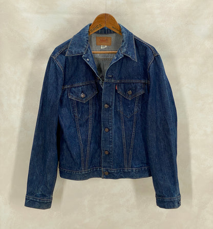 Size 44US / 54EU Guns N Roses Vintage 70s Levi’s Denim Jacket – 2 Pockets – Made in USA-AJ357 Studio