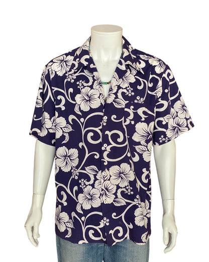 XL. Vintage 70s Hawaiian thin cotton shirt-AJ357 Studio