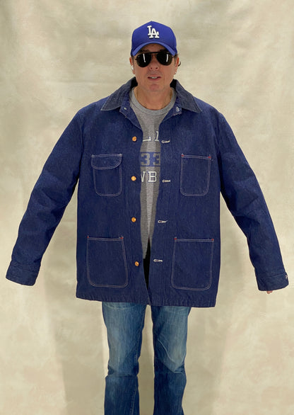 Size Large. Vintage blanket lined Chore coat work jacket-AJ357 Studio