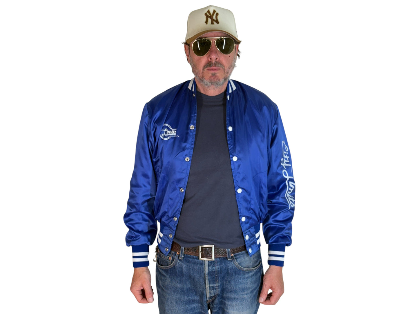 Size Med. Vintage 80s Satin Jacket Made In USA - USA Vintage Bcn
