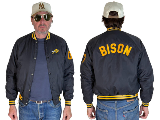 Size Small. Vintage Bison Nylon Jacket Made in USA - USA Vintage Bcn