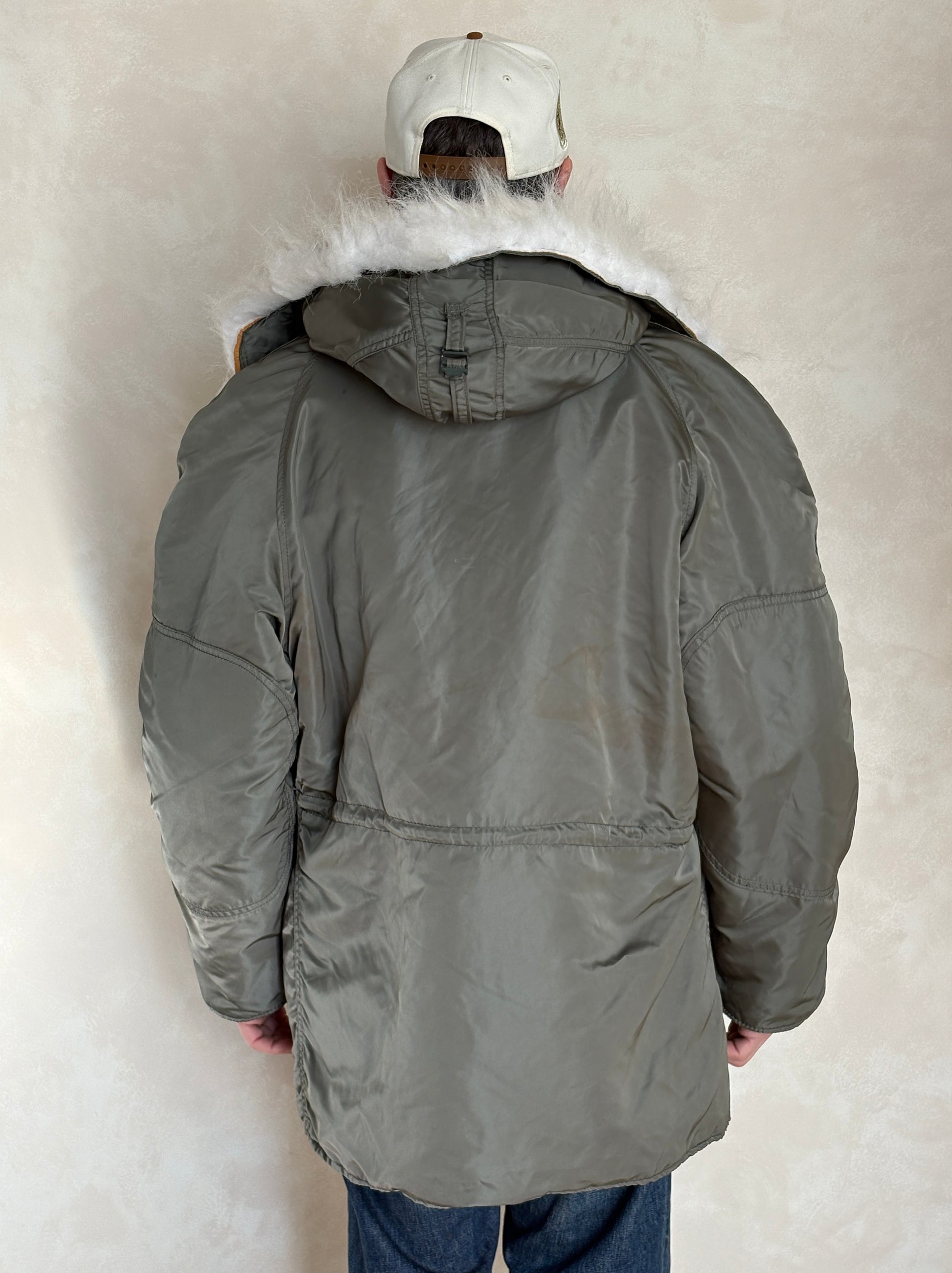 Alpha Industries N-3B Flight Jacket Parka — Extreme Cold Weather — Size Large-AJ357 Studio-AJ357 Studio