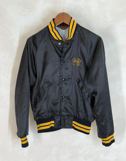 Size Small. Vintage 70s Satin Jacket Made In USA-AJ357 Studio
