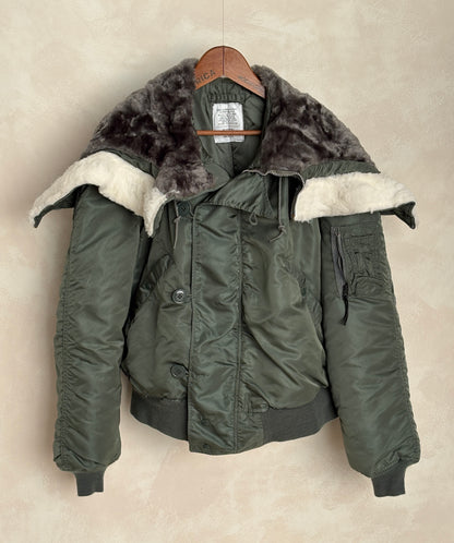 XL. Alpha industries N-2B Flight Jacket – Vintage Extreme Cold Weather Flyer Coat. Made in USA-AJ357 Studio-AJ357 Studio