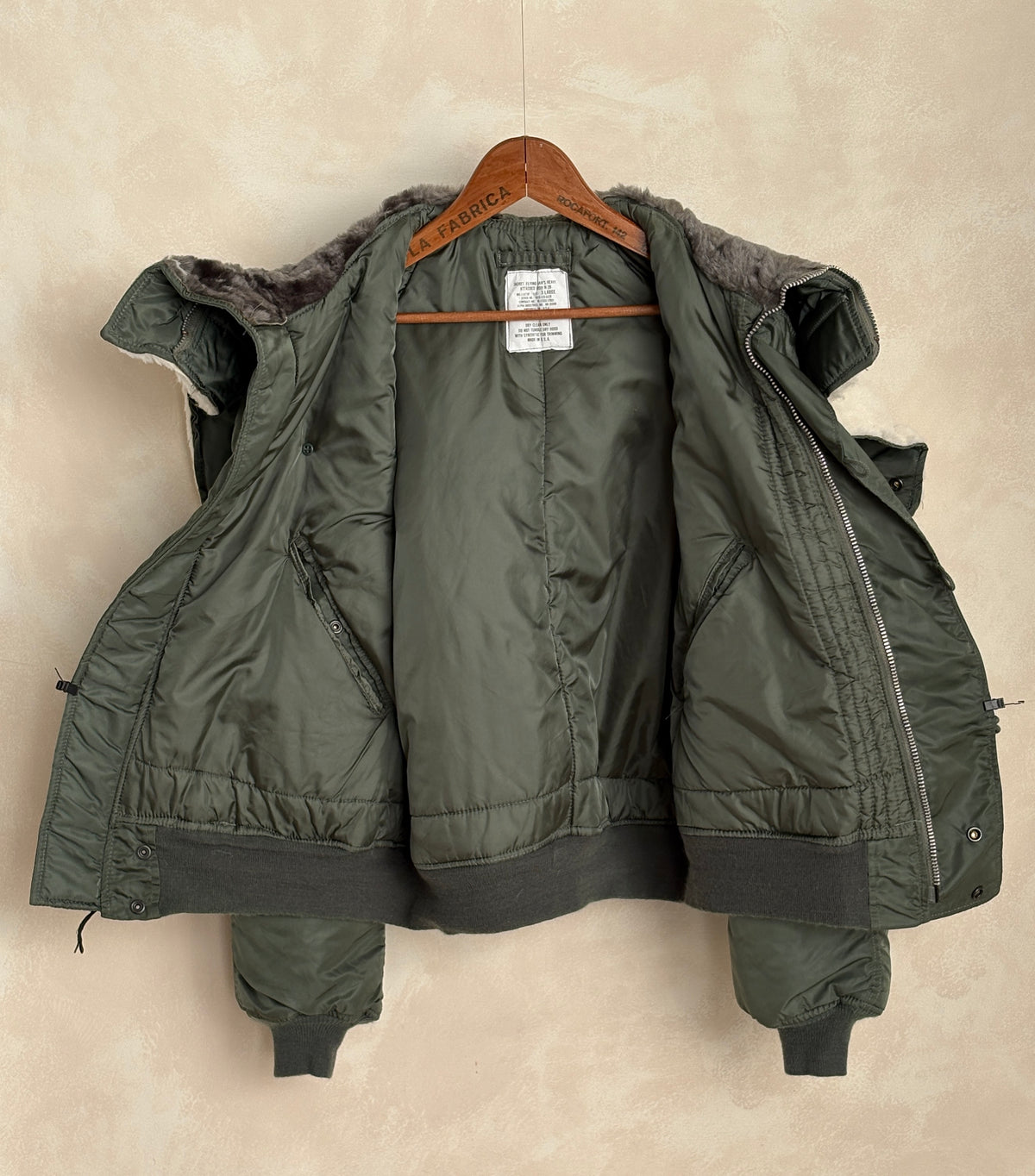 XL. Alpha industries N-2B Flight Jacket – Vintage Extreme Cold Weather Flyer Coat. Made in USA-AJ357 Studio