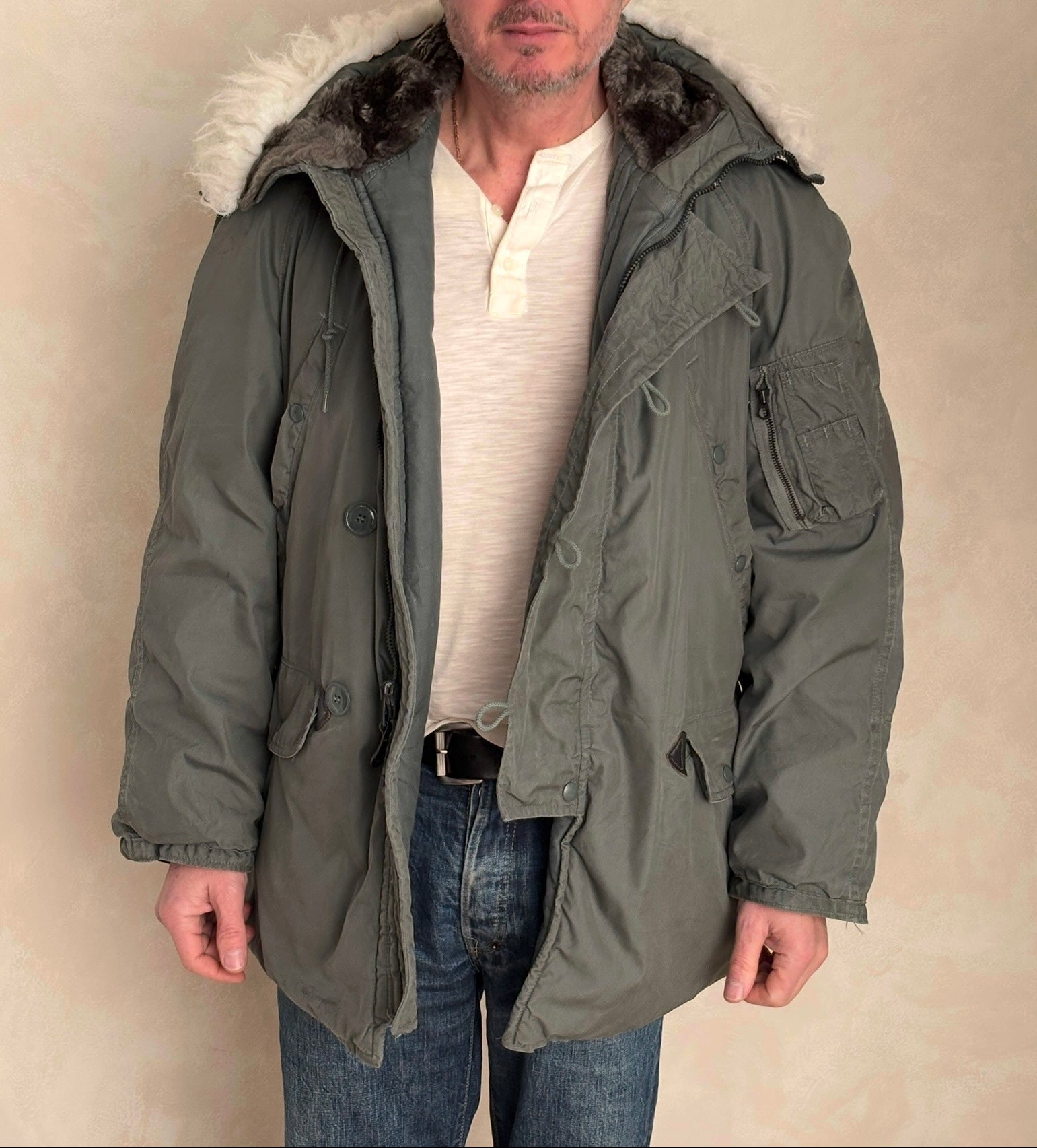 Authentic US Air Force N-3B Flight Jacket Parka – AJ357 Studio