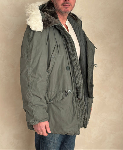 Authentic US Air Force N-3B Flight Jacket Parka — Extreme Cold Weather — Size Medium-AJ357 Studio-AJ357 Studio