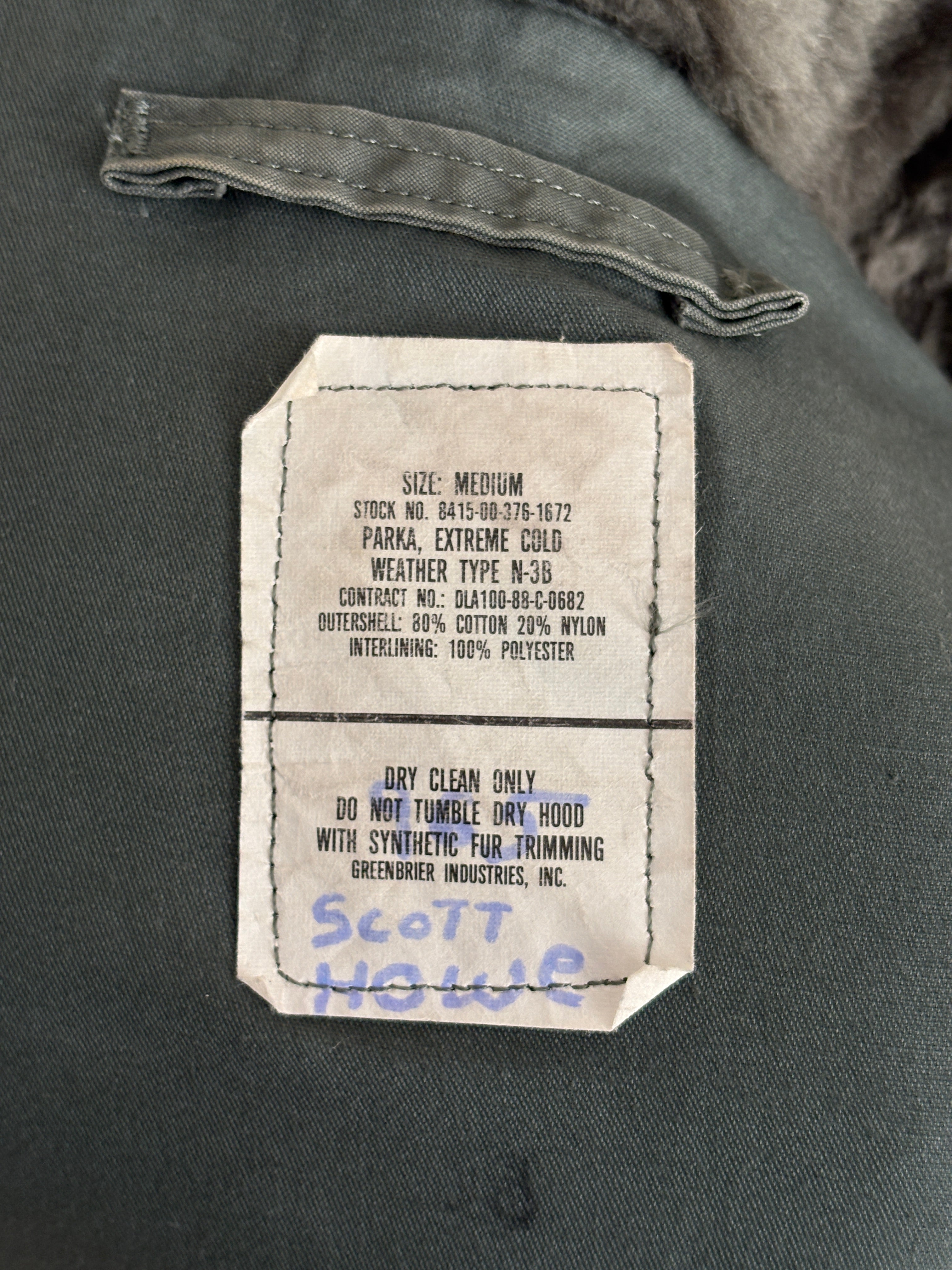 Authentic US Air Force N-3B Flight Jacket Parka – AJ357 Studio