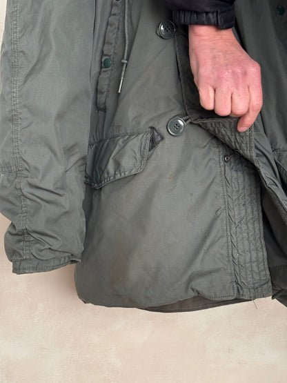 Authentic 1981 US Air Force N-3B Flight Jacket Parka — Extreme Cold Weather — Size Medium