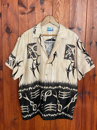 XL. Vintage 80s Hawaiian cotton shirt-AJ357 Studio