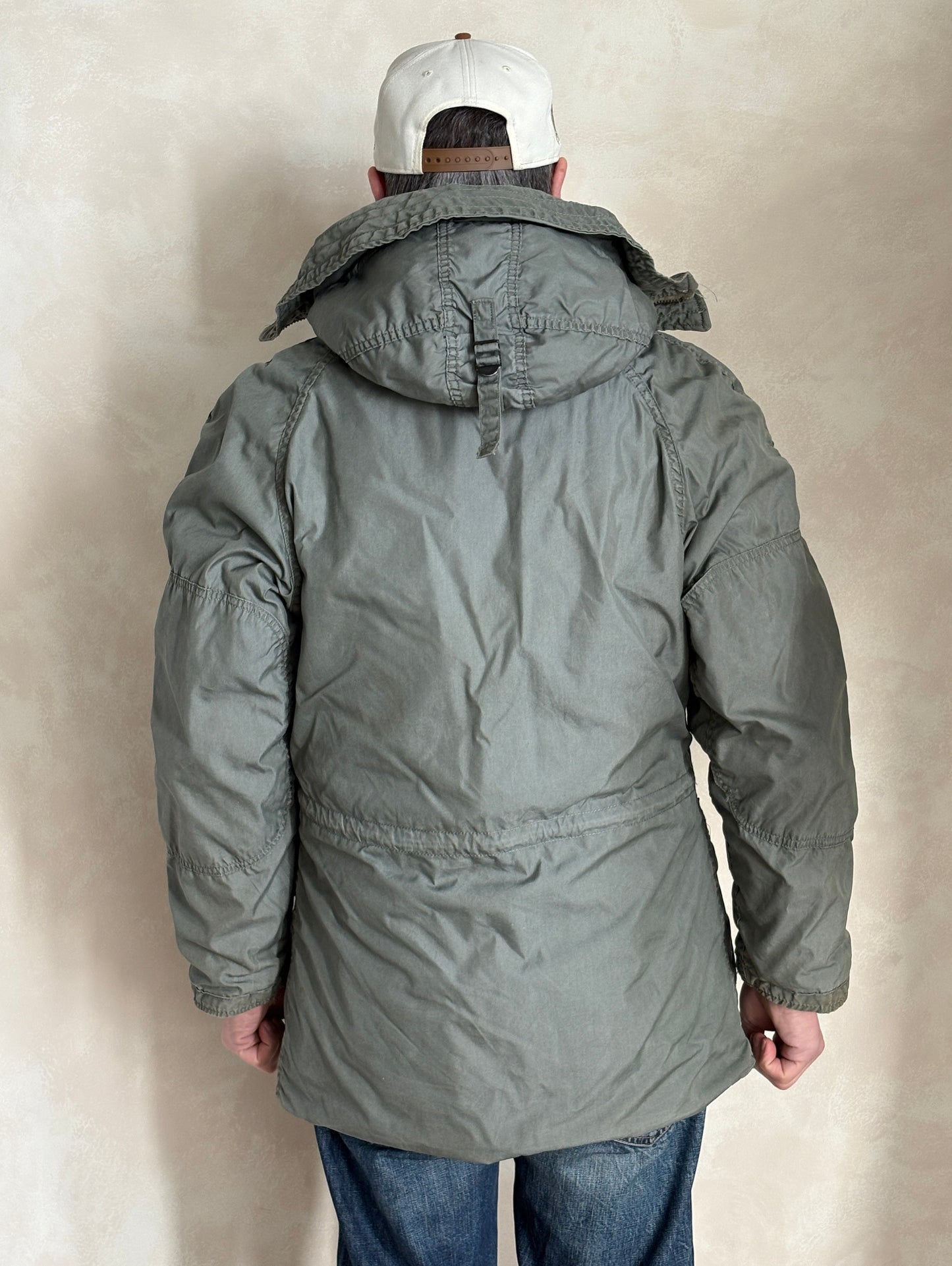 Authentic 1980 US Air Force N-3B Flight Jacket Parka — Extreme Cold Weather — Size Small