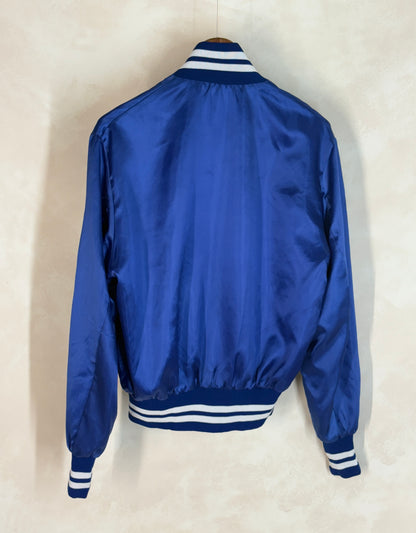 Size Med. Vintage 80s Satin Jacket Made In USA-AJ357 Studio