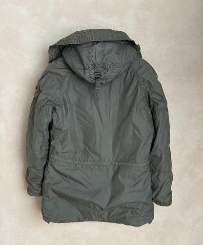 Authentic 1980 US Air Force N-3B Flight Jacket Parka — Extreme Cold Weather — Size Small