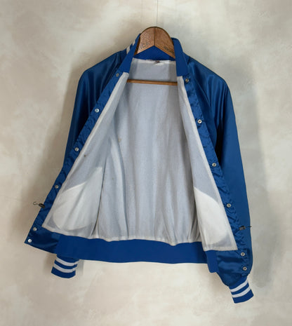 Size Small. Vintage 80s Satin Jacket Made In USA-AJ357 Studio