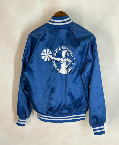 Size Small. Vintage 80s Satin Jacket Made In USA-AJ357 Studio