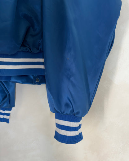 Size Small. Vintage 80s Satin Jacket Made In USA-AJ357 Studio