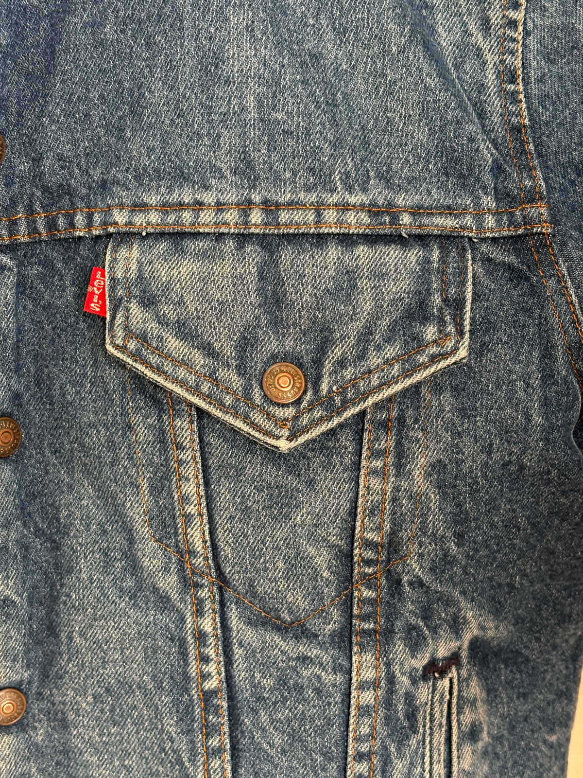 Size 40US / 50EU. 4 pockets 80s Vintage Levis fleece Jacket Made in USA.-AJ357 Studio
