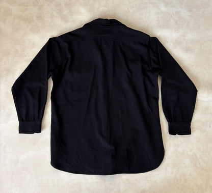 Size Large. Vintage 1940s US navy CPO (Chief Petty Officer) wool shirt 1 Pocket USN Military Issue-AJ357 Studio