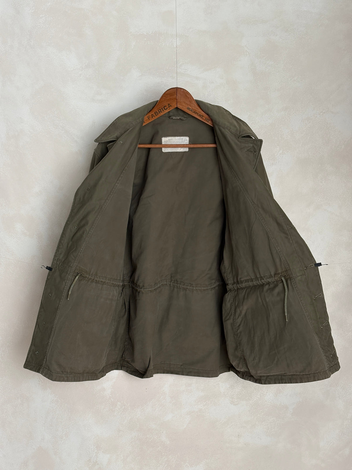 38 Reg Authentic US Army M-43 Field Jacket – OG-107 – Vintage Military Issue Made USA-AJ357 Studio