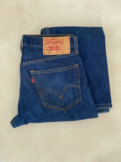 32X32 Levi's 501 Vintage Denim Jeans-military-AJ357 Studio