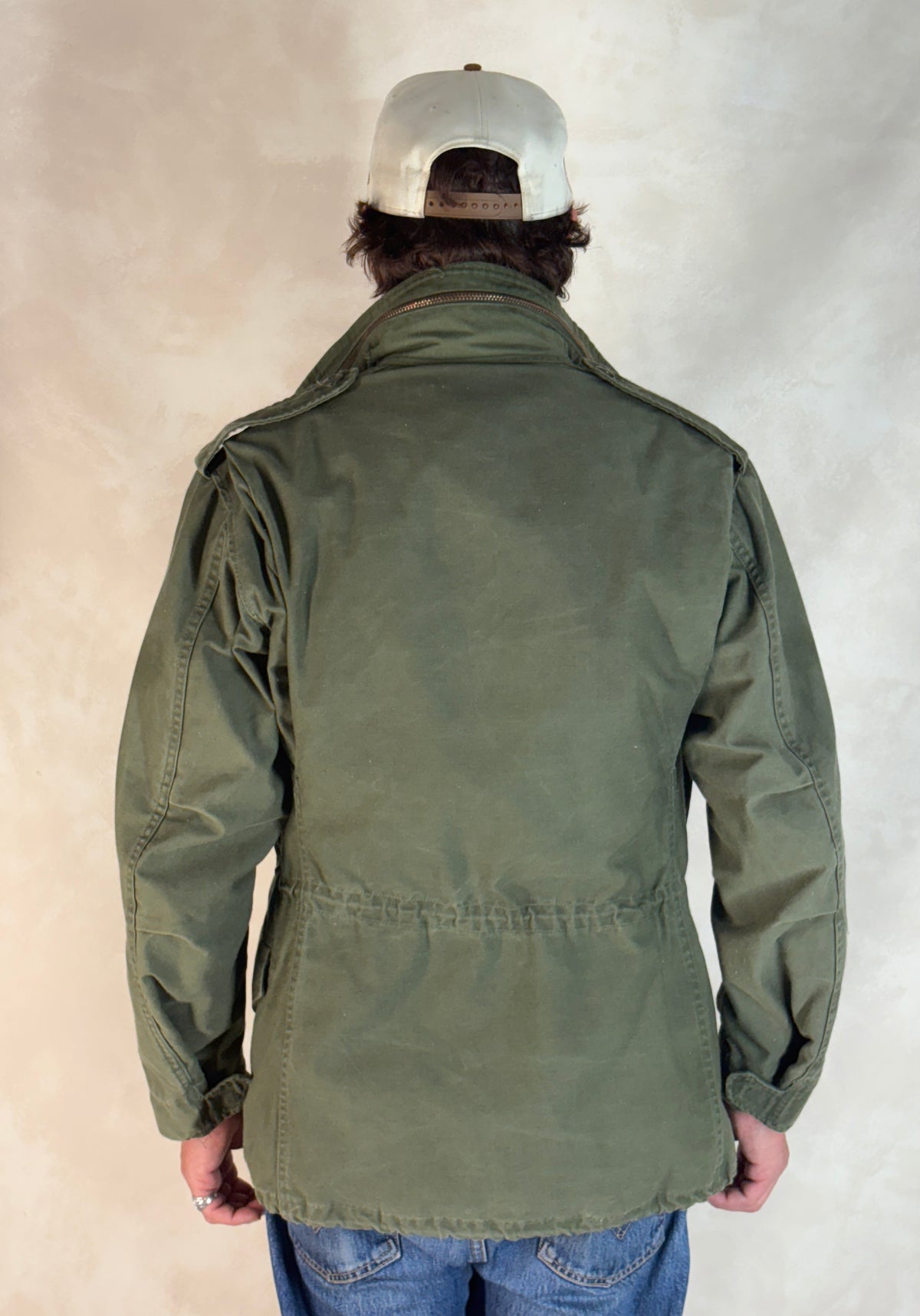 Small Reg. Authentic 1981 US Army M-65 field jacket Military-AJ357 Studio
