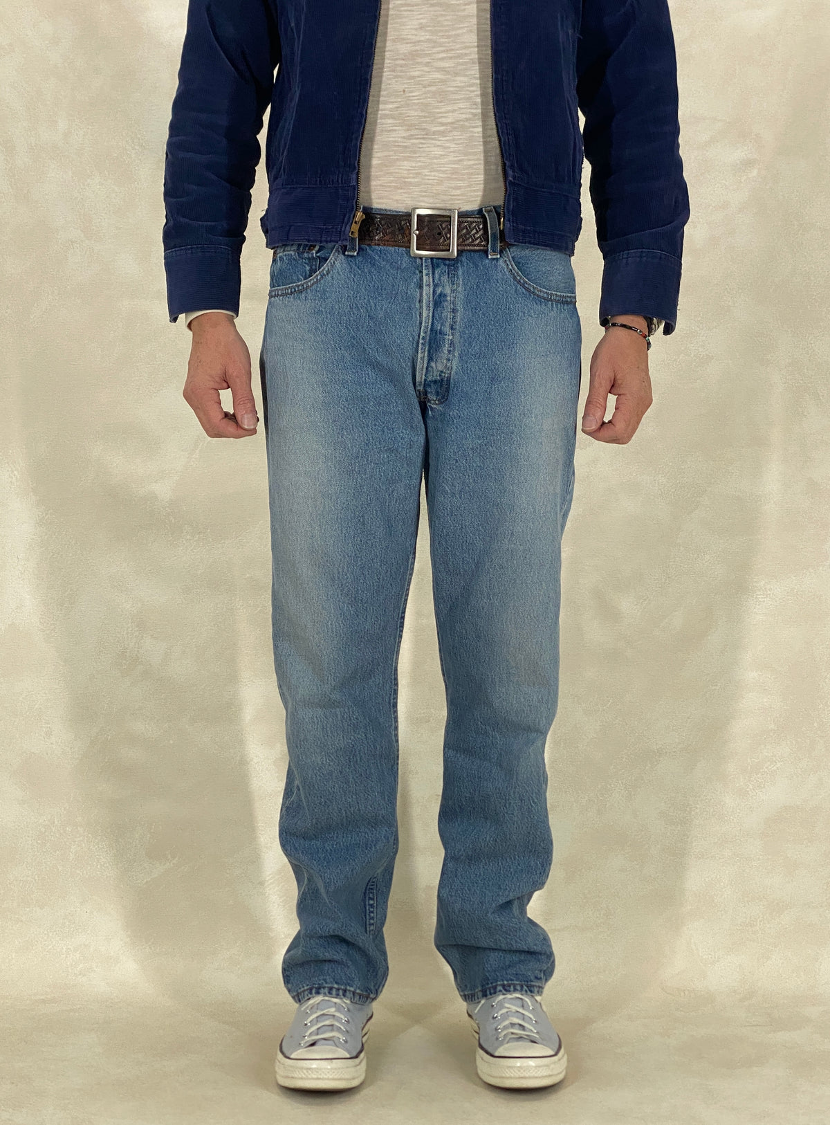 34X33 Levi's 501 Vintage Denim Jeans Made in USA-military-AJ357 Studio
