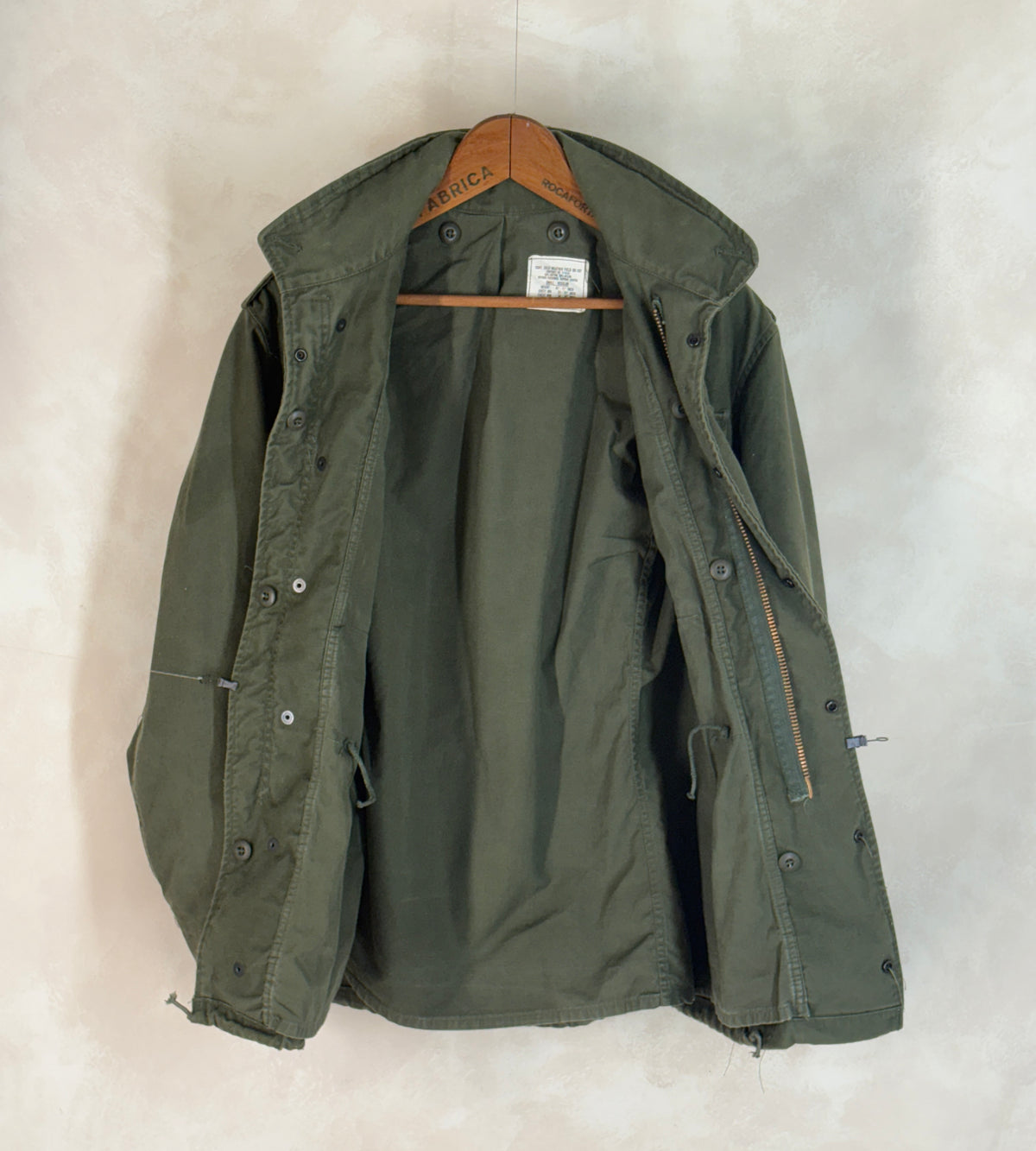 Small Reg. Authentic 1981 US Army M-65 field jacket Military-AJ357 Studio