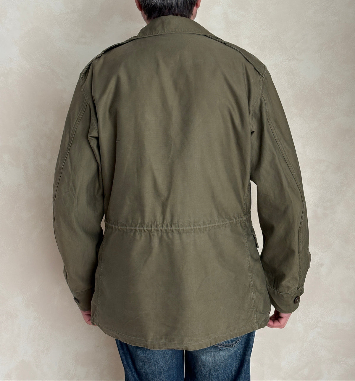38 Reg Authentic US Army M-43 Field Jacket – OG-107 – Vintage Military Issue Made USA-AJ357 Studio