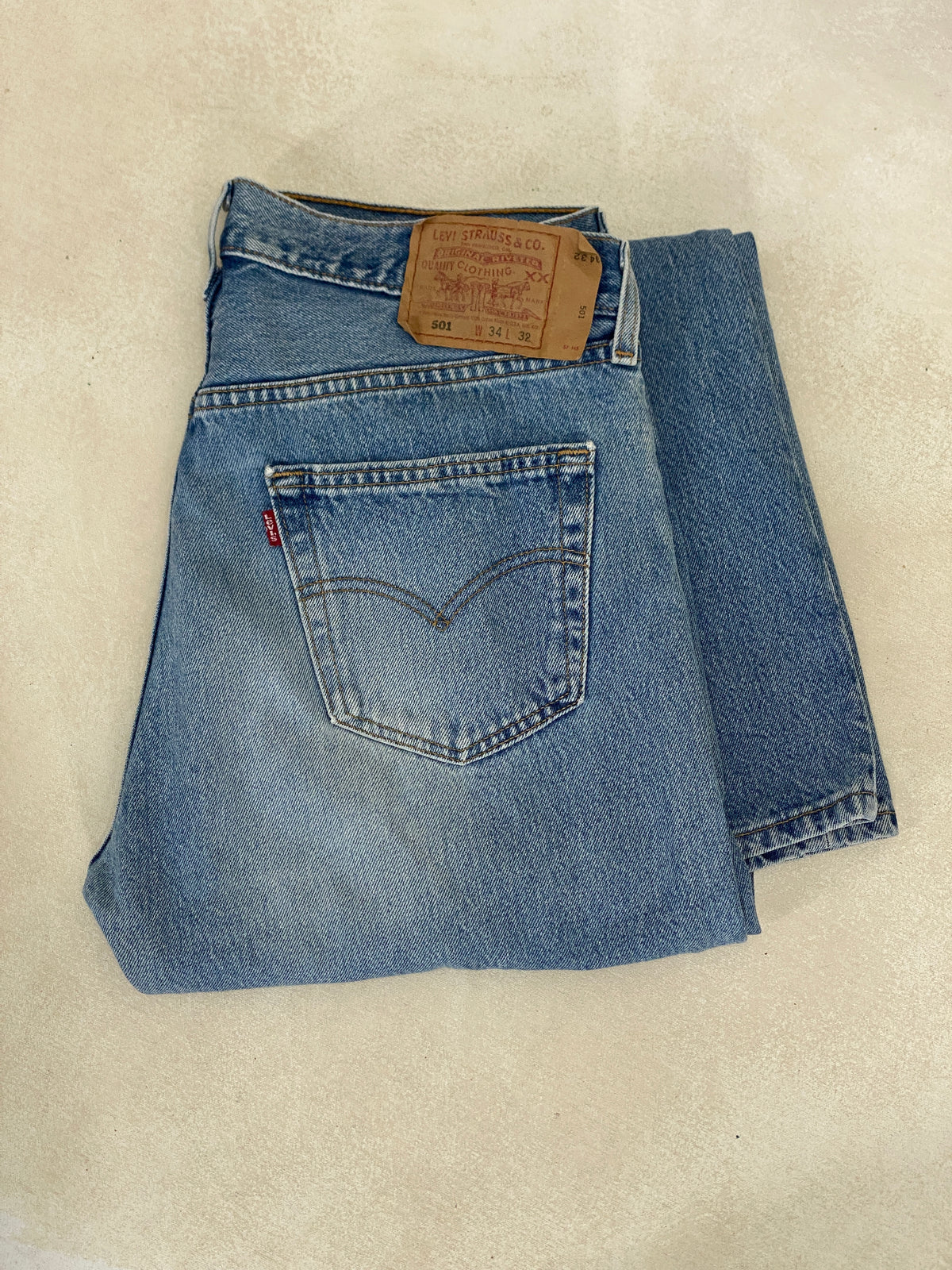 34X33 Levi's 501 Vintage Denim Jeans Made in USA-military-AJ357 Studio