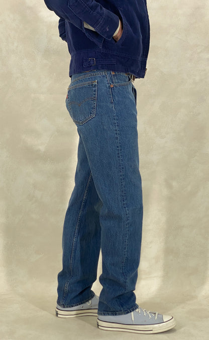 34X32 Levi's 501 Vintage Denim Jeans Made in USA in 1989-military-AJ357 Studio