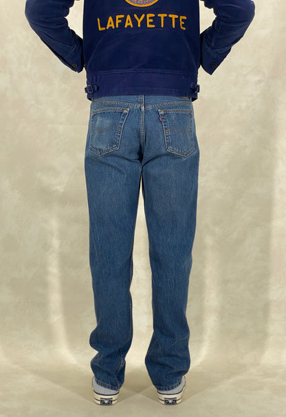 34X32 Levi's 501 Vintage Denim Jeans Made in USA in 1989-military-AJ357 Studio