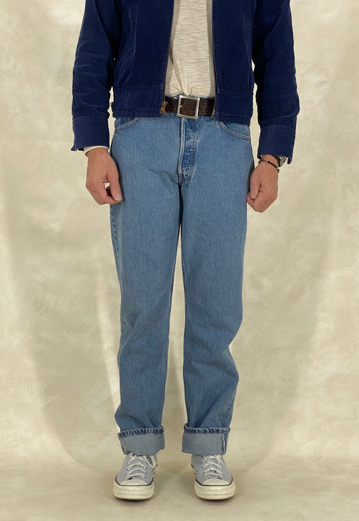 Levi’s 501 Vintage Jeans – Size 33x34 – Made in USA – 1999 Denim-military-AJ357 Studio