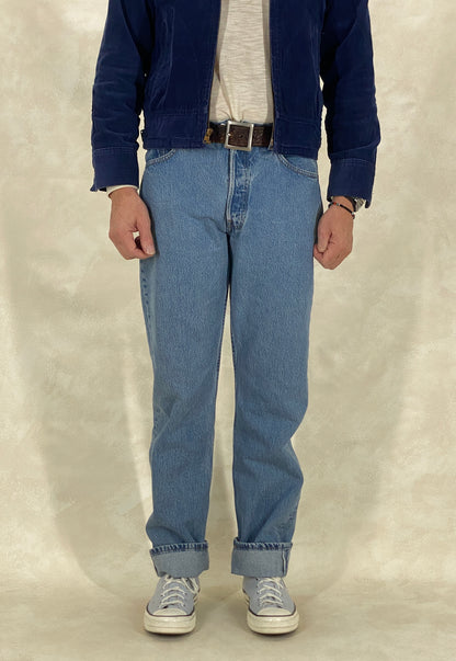 Levi’s 501 Vintage Jeans – Size 33x34 – Made in USA – 1999 Denim-military-AJ357 Studio
