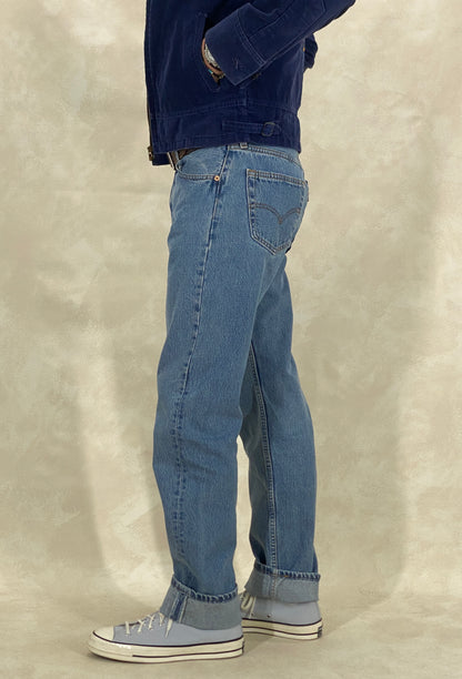 Levi’s 501 Vintage Jeans – Size 33x34 – Made in USA – 1999 Denim-military-AJ357 Studio