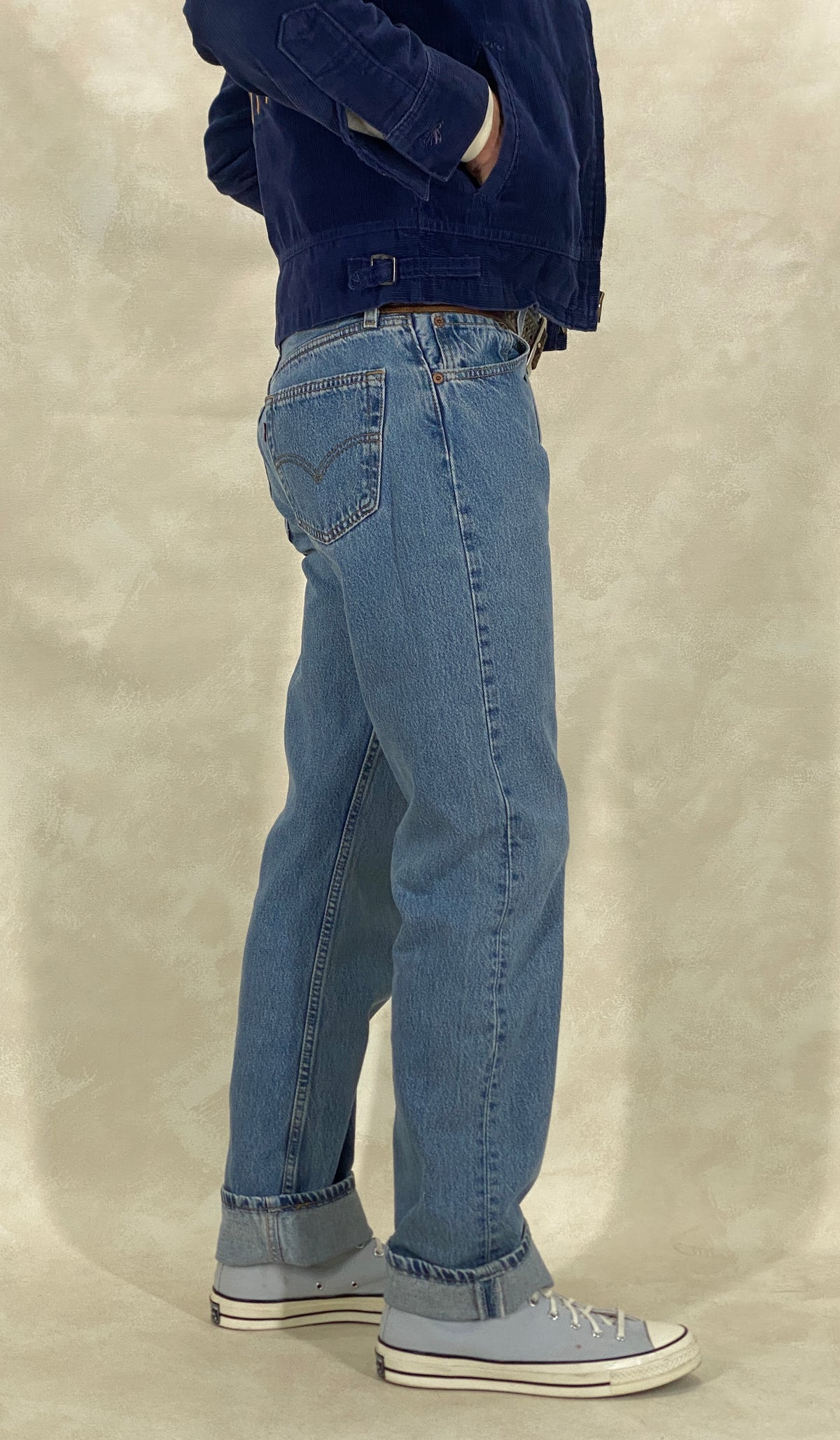 Levi’s 501 Vintage Jeans – Size 33x34 – Made in USA – 1999 Denim-military-AJ357 Studio