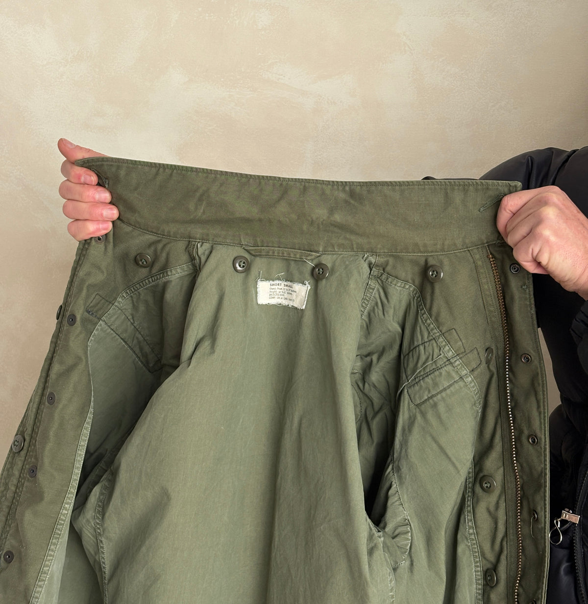 Authentic Small Short US Army M-51 Field Jacket – OG-107 – Vintage Military Issue-AJ357 Studio