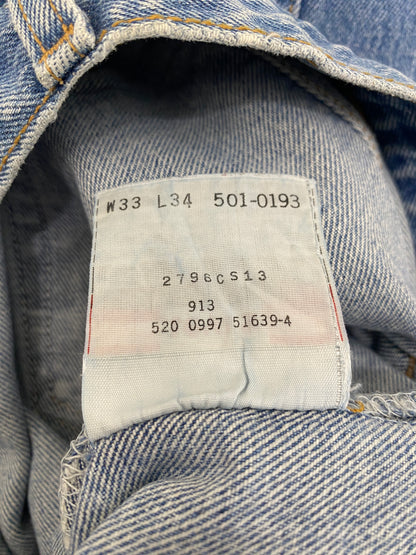 Levi’s 501 Vintage Jeans – Size 33x34 – Made in USA – 1999 Denim-military-AJ357 Studio