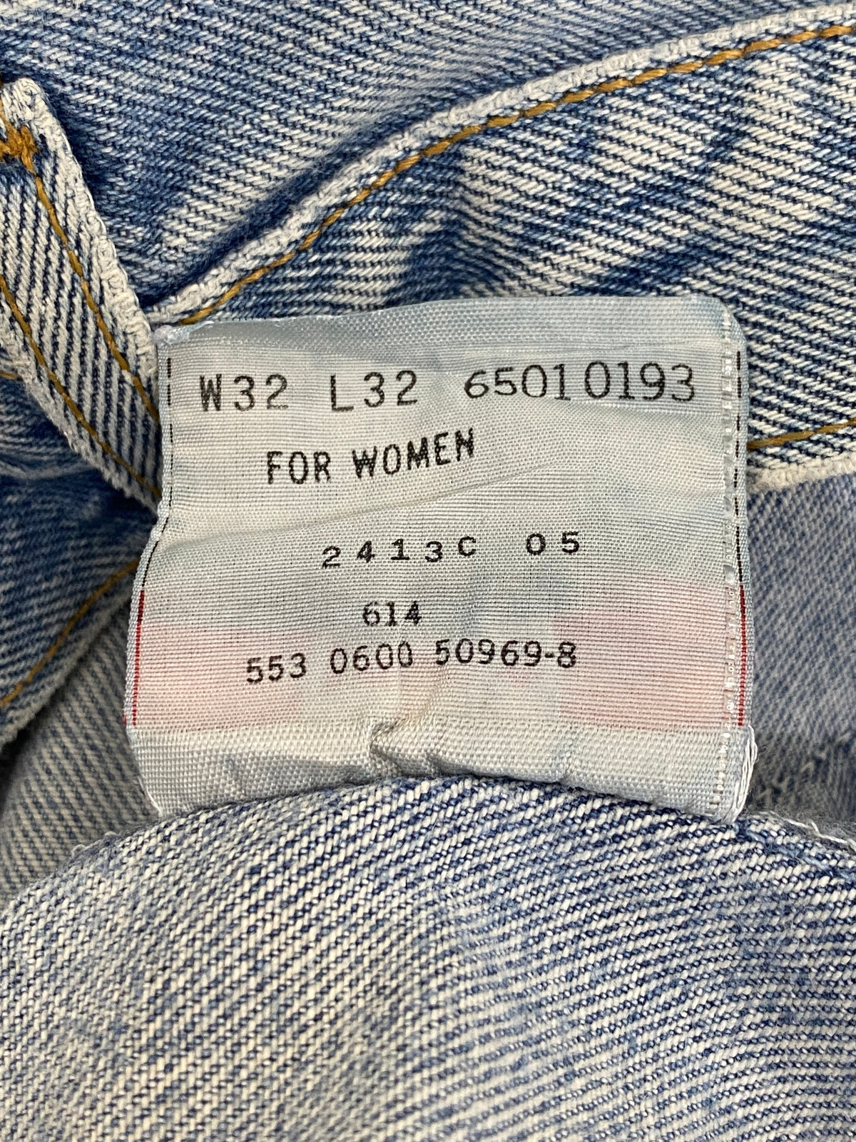 32X32 Levi's 501 Vintage Denim Jeans for women Made in USA-military-AJ357 Studio