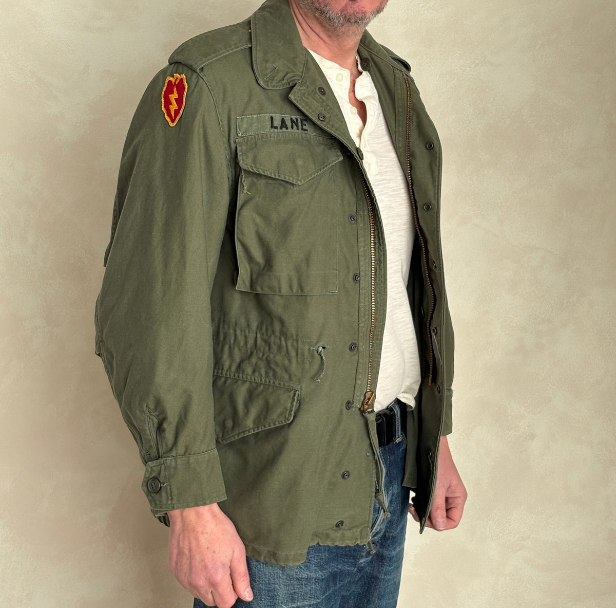 Authentic Small Short US Army M-51 Field Jacket – OG-107 – Vintage Military Issue-AJ357 Studio