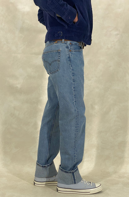 34x34 Denim Levi’s 501 Vintage Jeans | Made in USA-military-AJ357 Studio