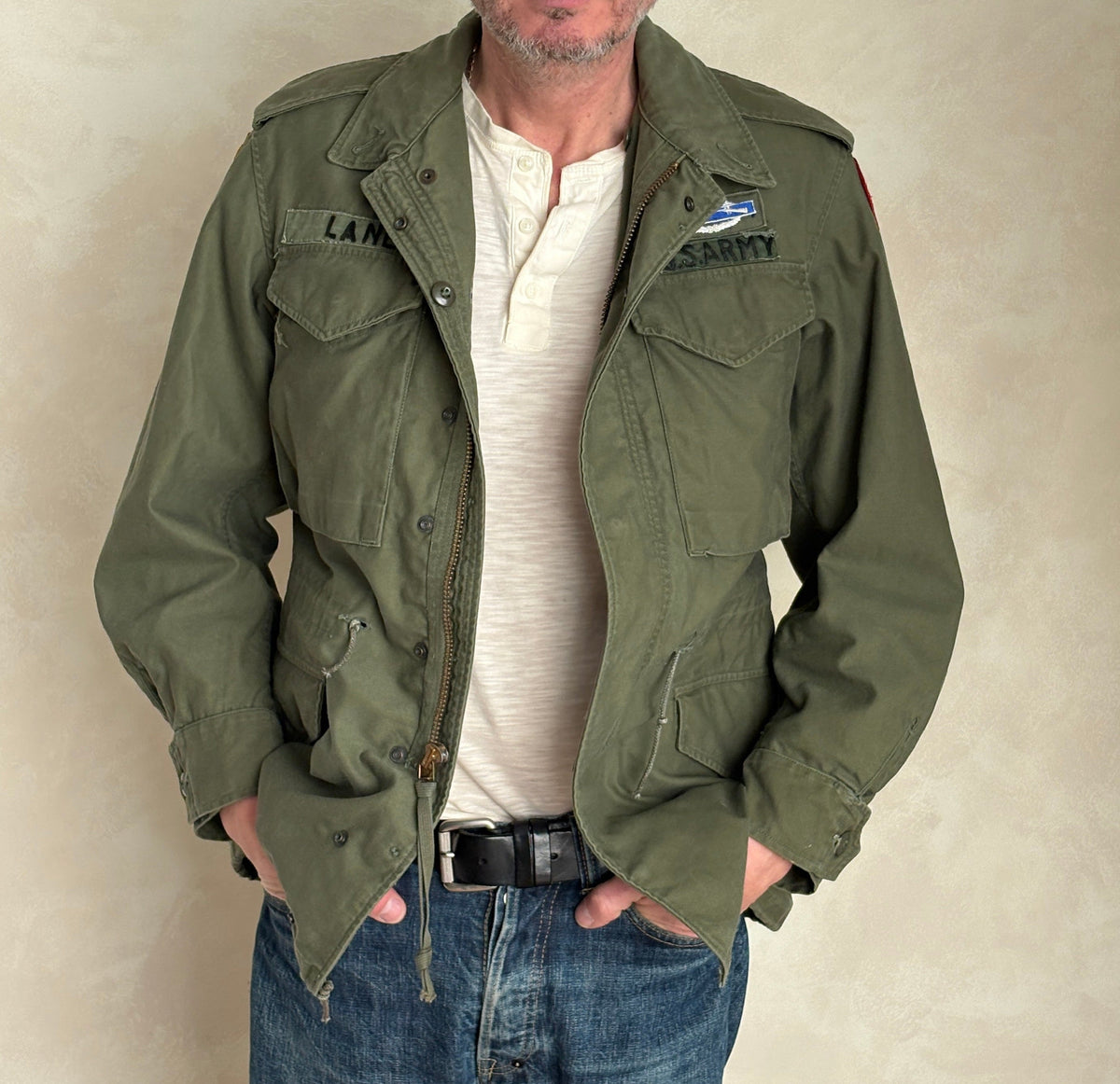 Authentic Small Short US Army M-51 Field Jacket – OG-107 – Vintage Military Issue-AJ357 Studio