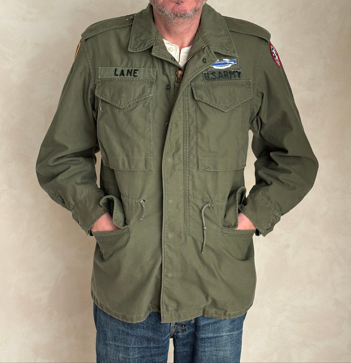 Authentic Small Short US Army M-51 Field Jacket – OG-107 – Vintage Military Issue-AJ357 Studio