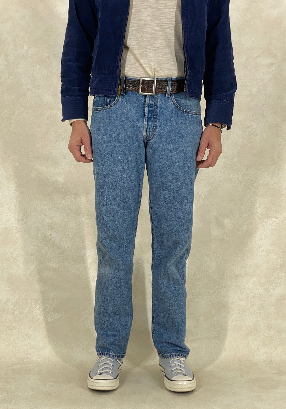 32X32 Levi's 501 Vintage Denim Jeans-military-AJ357 Studio