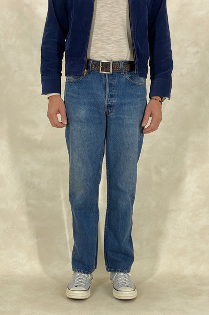 33X30 Levi's 501 Vintage Denim Jeans Made in USA in 1988-military-AJ357 Studio